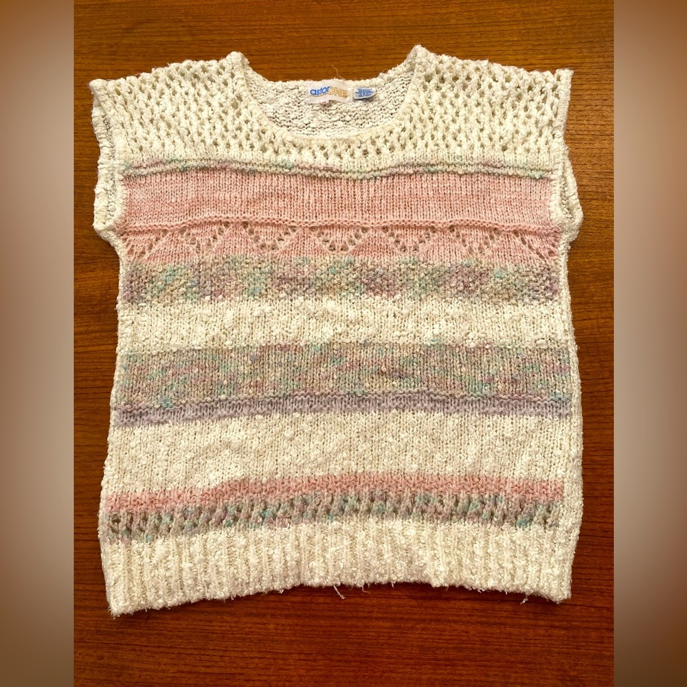 1980s knit sweater tank